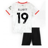 Maglia Calcio Liverpool Harvey Elliott #19 Terza Divisa Bambino 2024-25 Manica Corta (+ pantaloncini)